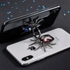Allengel Phone Ring Holder Stand, 360 Degree Rotation Universal Spider Finger Kickstand with Polished Metal Phone Grip for Cell Phone, Red