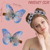 12 PCS Gradient Colour Glittery Butterfly Hair Clips For Thin And Thick Hair Non-Slip Hair Accessories Decorating Women'S Sweet Hair