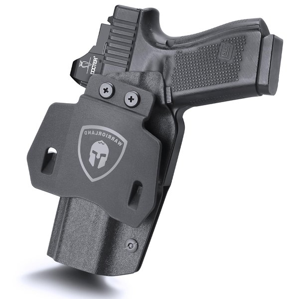 OWB Kydex Holster Optics Cut: Compatible with Glock 17 Gen 3-5 & G22/31 Gen 3-4 Pistol, Outside Waistband 1.75 Inch Paddle G17 Holster Open Carry, Posi-Click Retention, Right Hand