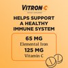 Vitron-C Iron Supplement, Once Daily, High Potency Iron Plus Vitamin C, Supports Red Blood Cell Production, Dye Free Tablets, 60 Count