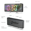AMIR Projection Alarm Clock for Bedrooms - Digital Clock with 180 Rotatable Projector, 7.9 in Display, 4-Level Brightness, Large Screen, Alarm Clock for Heavy Sleepers, Snooze, 12/24H