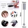 KAAGEE 15Pcs Cat Eye Nail Magnets Pens for Nail Art Magnetic Wand Cat Eye Magnet for Nails Double Ended Magnet Sticks for Women Cat Eye Nails Magnets Wand Gel Polish Nail Art Tools