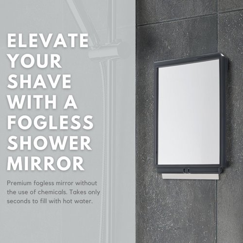 ToiletTree Products Fogless Shower Bathroom Mirror with Squeegee and Travel Bag