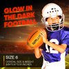 Light Up Football Gifts for Boys 8-12: LED Youth Glow in the Dark Footballs Size 6 Kids Games Cool Toys 8-13 , Toys Ages 5-7 Stocking Stuffers Teens 7 9 10 11 12 13 Year Old Boy Girl Birthday Gift
