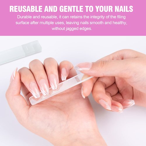 Acrylic Nail Clippers 5 in 1 Kit with Glass Nail File, Cuticle Trimmer Nipper and Cuticle Pusher Nail Gel Polish Remover, Stainless Steel Professional Manicure Pedicure Tools for Finger Toe Nails