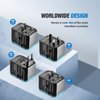 Universal Travel Adapter, Unidapt International Plug Adapter, 5.6A Smart Power 3.0A 4 USB 1 Type C, Power Adapter Travel Charger, Outlet Converter Worldwide US to Europe EU AU UK USA (Type C/G/A/I)