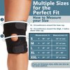 ComfiLife Knee Brace for Knee Pain Relief – Neoprene Knee Brace for Working Out, Running, Injury Recovery – Side Stabilizers – 3 Point Adjustable Compression – Open Patella Support,Non-Slip (Medium)