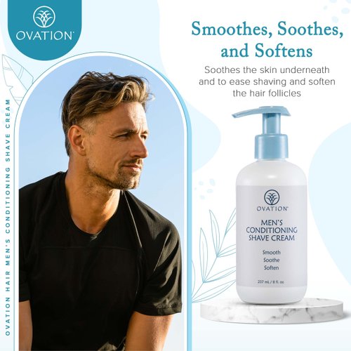 Ovation Hair Men's Conditioning Shave Cream