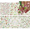 6 Sheets Christmas Nail Art Stickers 3D Christmas Nail Decals Self Adhesive Xmas Tree Nail Stickers Holiday Winter Nail Designs Xmas Nail Stickers for Women Girls Kids Christmas Nail Decoration