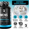 Men’s Hair Growth Supplement – Biotin & Collagen Hair Vitamins for Men – Thicker, Fuller Hair, Nail & Scalp Support – Hair Loss Supplement with Zinc, Selenium & Vitamins A C D E – 240 Capsules