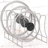 Simple Houseware Kitchen Pot Lid Rack Holder Organizer, Silver