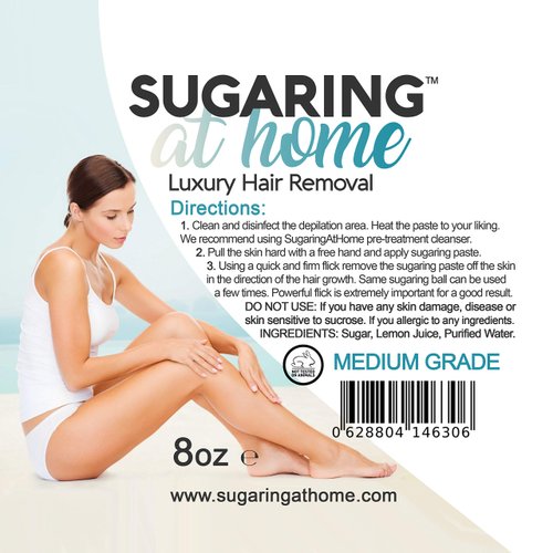 Sugaring paste hair removal for bikini, brazilian, legs + Applicator