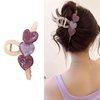 2Pcs Big Claw Clips for Thick Hair Heart Hair Claw Clips for Women, Hair Accessories for Women Girls