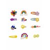 Generic 12 pcs Cartoon Hair Clips Set Cute Barrettes Snap Hair Clips Headband Hairpins Hair Accessories Gift For Women Teens Girls #1, Yellow