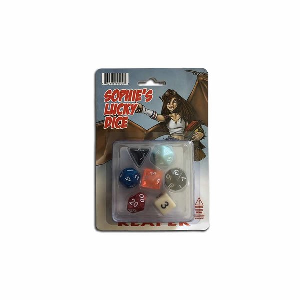 Sophies Lucky Dice Set 16mm (5/8 inch) Dungeon Dice Reaper Miniatures