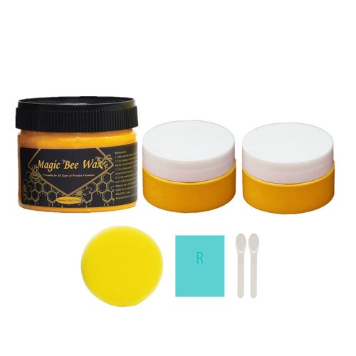 Wood Burning Paste Wax Kit 6pcs, 1.5OZ Wood Burning Gel with Wood Wax Polish, Heat Activate Paste for Craft Stencil, Etching Cream Wood Burning Design for Beginners DIY on Wood, Canvas, Denim