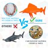 OuMuaMua 33 Pack Sea Animal Figure Toys Plastic Mini Ocean Animals Realistic Small Sea Creature Figure Toys Fake Under The Sea Creatures Bath Toys for Kids Toddlers Preschool Educational Party Favors
