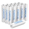 POWEROWL AAA Rechargeable Batteries High Capacity, Low Self Discharge HR03 Battery 1000mAh 1.2V NiMH, 16 Pack