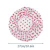 3PCS Shower Caps, Elastic Reusable Waterproof Plastic Shower Cap for Women Ladies Spa Salon (Red+Green+Blue)