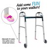 New Beach Sandal Walker Ski Glides for 1" Walker Tubes - 1 Pair (Orchid)