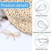 GEEHUA 6Pcs Metal Bow Hair Barrettes for Women, French Hairpins Hair Clips Minimalist Bows Hair Pins Barrettes Fashion Ponytail Holders for Thin Thick Fine Hair Wedding Accessories Gifts