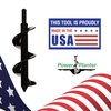 Power Planter Flower Planting Auger & Grass Plug Tool - Compact Auger Drill Bit for Planting Flowers & Grass Plugs - Garden Digging Tool for Soil & Sand - 2" x 7" Long with 3/8" Non-Slip Hex Drive