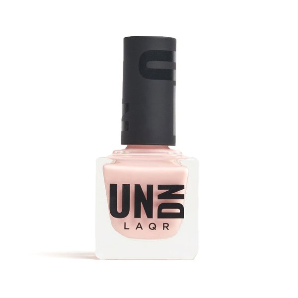 UN/DN Vegan Nail Polish - Slippery When Wet - Sheer Pastel Pink Nail Polish - Fingernail Polish for Women and Men - Long Lasting Cruelty Free - 0.5 oz