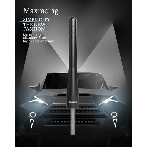 MAXRACING Short Aluminum Truck Antenna Compatible with Ford F150 | Bronco | F250 | F350 | F450 | F550 |