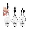 GIGIVOSHA Lamp Shade Harp Holder Adapter kit - Clip on Lampshade Light Bulb With Shade Attaching Finials Support Fitter Parts Converter(1 Pack, Black)