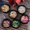 editTime 6 Wheels Mixed Sparkle Nail Art Rhinestones Diamonds Crystals Butterfly Beads Artificial Pearls Gold Silver Nail Studs Gems Metal Hollow Rivets Charms (Micro caviar beads kit)