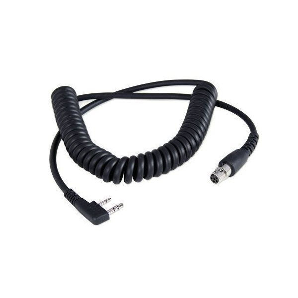 Rugged Radios CC-Ken 2-Pin to 5-Pin Coil Cord Adaptor Cable for Racing Radios Electronics Communications Kenwood & Baofeng – Connects to Headset and Two Way Handheld Radio Black