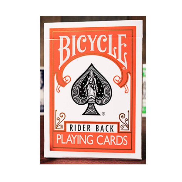 MMS Cards Bicycle Orange Back USPCC Trick