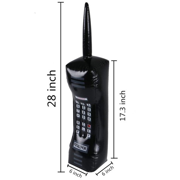 Virtue morals 3 Pieces Inflatable Mobile Phone Inflatable 80's Retro Mobile Phone for Party Decorations 80s 90s, 30 Inches