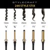 StyleCraft Style Stix 24K Gold Barrel Long Spring Hair Curling Iron 3/4" Inch