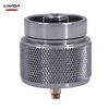 Lixada Camping Stove Adapter 1LB Propane Small Tank Input EN417 Lindal Valve Output/Propane Gas Tank Conversion Head Backpacking Stove Convert Connector, Silver