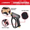 YAMATIC Short Pressure Washer Gun with Swivel, 5000 PSI Power Washer Wand Stubby Trigger Handle with 3/8" Plug & M22-14mm Male Inlet, 1/4" Quick Connect Outlet for Foam Cannon Car Wash