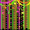 530feet UV Paper Neon Garland Neon Streamers Glow in The Dark Glow Party Supplies and Decorations Glow in The Dark Streamers Blacklight Reactive Fluorescent Black Light Neon Party Supply for Birthday