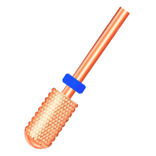 LIERKISS Nail Drill Bits Carbide for Electric Nail Drill E-file 3/32'' Safety, Smooth Round Top Head for Acrylic Gel Nails Manicure Pedicure Cuticle Gel Polishing Remover Tool (Medium-M)