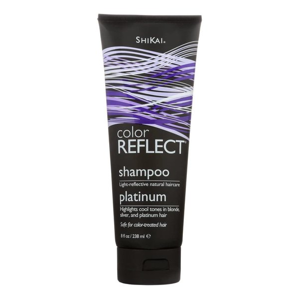 Shikai Color Reflect Platinum Shampoo (8oz, Pack of 2) | Highlights Cool Tones in Blonde, Gray & Platinum Hair | Gentle Cleanser Leaves Hair Shiny