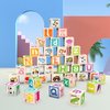Magnetic Cubes Magnet Building Block Sensory Activity Center 1" Puzzle Cube 216 Pattern Early Education Toy Letter Alphabet Number Shape STEAM Learning Blocks Boy Girl Toddlers 3+ Montessori