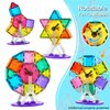 Jasonwell Magnetic Car Truck Wheels Magnetic Vehicles Set Ferris Wheel Kit Propeller Windmill Playset for Magnetic Tiles Magnet Toys 3D Building Blocks Accessories for Toddlers Boys Girls