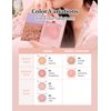 MILKTOUCH Touch My Cheek in Bloom Blush Shy Peachy | Face Blushes Compact Powder Makeup | Shimmer Powder Blush Oil Absorbing Powder Compact | Face Powder for Oily Skin Korean Blush (0.18 oz)
