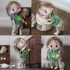 YMY Big pear-Shaped Doll Body Small 1/6 Size S-Hook for BJD ob Joint Doll Toys Movable Cute Body Hand Set Doll Accessories (Light Tan)