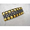 Generic Gold or dark silver Metal and rhinestone crystal hair clip clamp barrette (Primary color: Gold)