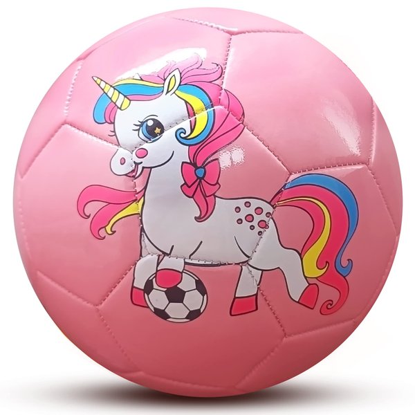 Size 3 Soccer Ball for Kids 3-10, Kids Soccer Ball Size 3 for Girls, Outdoor Ball Toy Gift for Toddler 4 5 6, Pink Soccer Ball for Girls Boys 7 8 9 Years Old