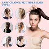 Neverland Beauty 20 Inch Straight Ponytail Extension Synthetic Long Ponytail Extension Clip in Ponytail Hair Extensions Natural Looking Fake Hair Extensions Ponytail for Women Girls Daily Party