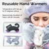 Hand Warmers Reusable, Reusable Heat Pack, Reusable Hand Warmers, Heat Packs for Hands, Heat Packs, Heat Packs for Cold Weather, Hand Click Gel Warmers, Instant Heat Packs (Black)