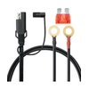 Bates- SAE Battery Connector, 2 Pack, 2 FT, SAE to O Ring Terminal Harness, 2 Pin Battery Connector, SAE Connector, Battery Quick Connect, SAE Extension Cable, Battery Cable Connector, SAE Adapter
