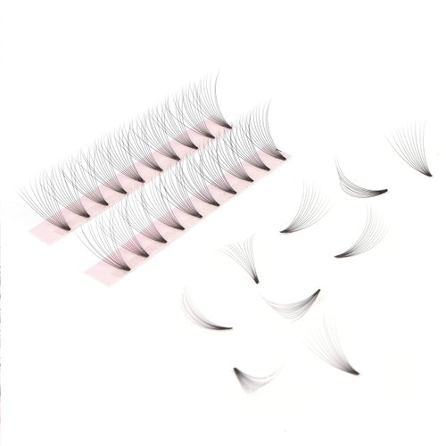 Kenzie Beauty Premade Fans Eyelash Extension 10D 0.07 D Curl Russian Volume Lash Extensions 8mm