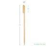 7.1" Custom Bamboo Paddle Picks – Personalized Food Picks – Full-Color Printed Logo Picks – Eco-Friendly Skewers for Burgers, Sandwiches & Catering – 50 Pack